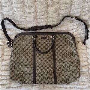 Gucci Vintage Crossbody Large Travel Bag